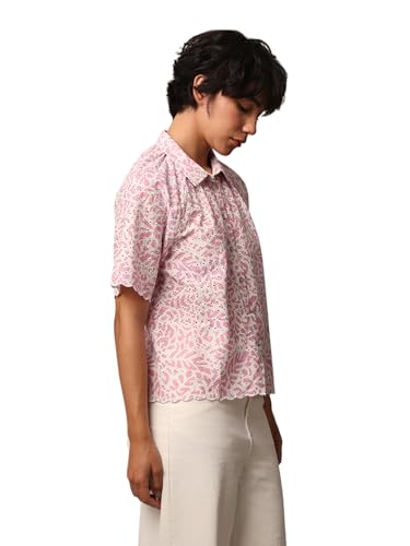 Image of ONLY Womens Cotton Regular Fit T-Shirt