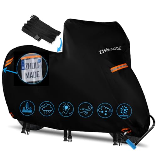 ZHOUMADE MINI Telo Coprimoto Adatto per Honda Grom, 420D Oxford Telo Moto per Esterno Impermeabile, Telo Copri Moto Resistente con Isolamento Termico per Honda Navi Moto Papio (175x66x110cm)