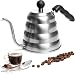Gooseneck Pour Over Coffee & Tea Kettle By Mixpresso Coffee | Ideal For Pour-Over Coffee Makers | Barista Pour Control Design | Stainless Steel Design & Dishwasher Safe | Thermometer