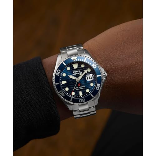 Image of TIMEX Deep Water Meridian Blue Round Dial Analog Men's Watch - TW2W81900UJ