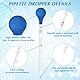 Muyohix 4 Stück Glas Pipette Dropper 10ml, Glaspipette Tropfpipette mit Glas Rührstab und Bürsten, Transfer Pipetten Measuring Pipettierer, Flüssigkeiten Messpipette für Labor Medizin Schule