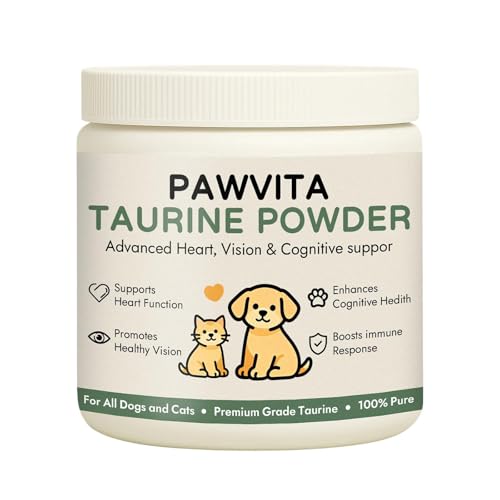 Pawvita Pure Taurine Powder Taurine Supplement for Dogs.