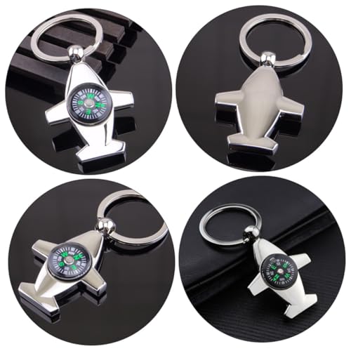 Mikinona 3 piezas brújula portátil colgante para camping miniatura 3