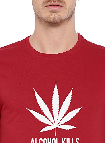 Image of ADRO Men's Solid Regular Fit T-Shirt