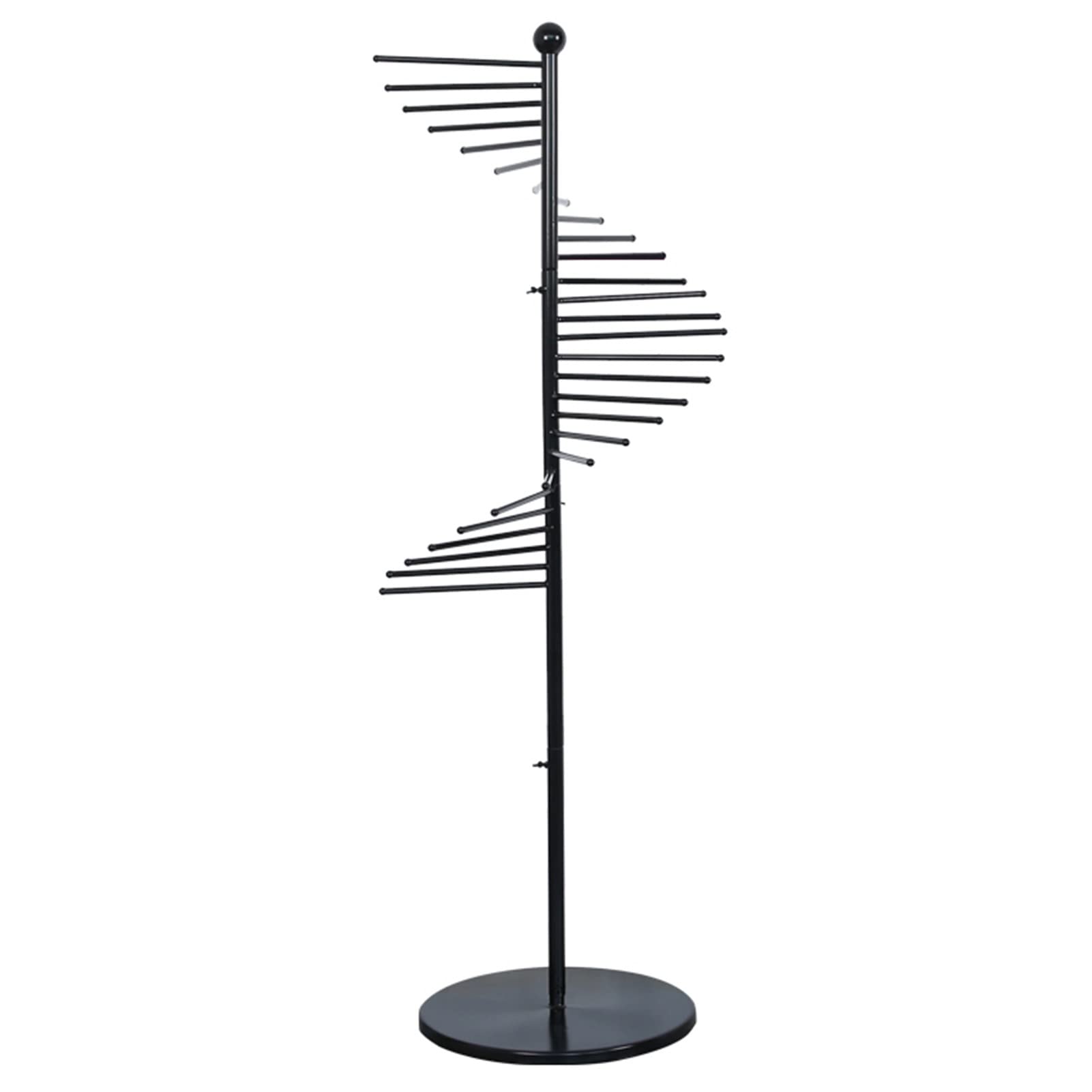 Colgador Bufanda Percha para Pañuelos de 150/170 Cm de Altura - Estante de Exhibición del Organizador de la Bufanda del Piso del Metal con el Palillo Que Cuelga, para Atar Chal Cinturones Jeans Pantal