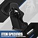 Auto Dynasty Pair of Racing Seat Universal FRP Fixed Position Racing Bucket Seats for 4 Point Harness, 37.5 (H) x 23 (W) x 25 (D) Inches, Driver and Passenger Side, Black