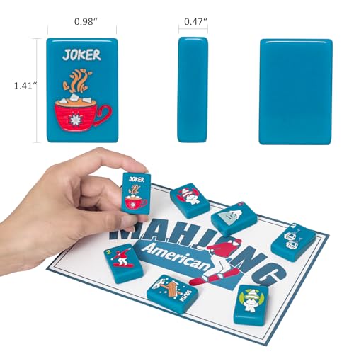 Set de Mahjong Americano con 160 Fichas Acrílicas miniatura 3