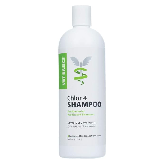 Buy Vet Basics Chlor 4 Shampoo for Dogs & Cats & Horses 16 oz