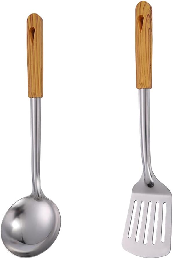Kitchen Utensil Set Spatula Scissors Spoon Colander Rice Scoop Cooking Utensils Kitchen Gadgets Kitchen Gadgets Tools Cooking Utensil Set (F (2 Pieces))