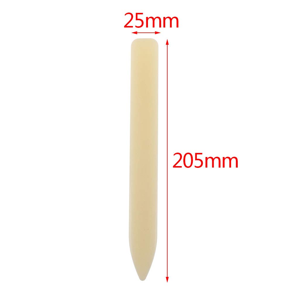 8 Pack Bone Folder Tool Bone Folder Crafts Scoring Folding Creasing Paper Crafting Scrapbooking Tool for Paper Leathercrafts Bookbinding and Card Making Handmade, 8 Inch