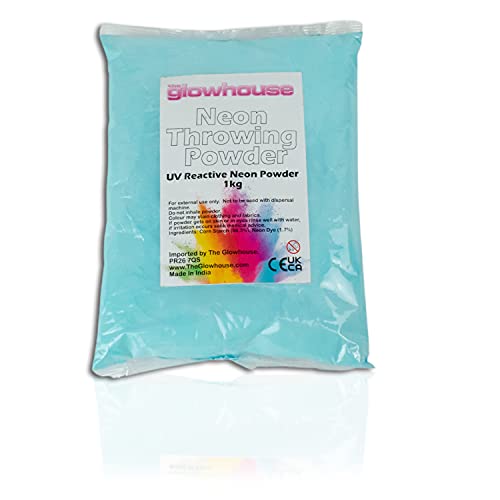 The Glowhouse UV Neon Holi Powder 1KG Bulk Bag (blu)