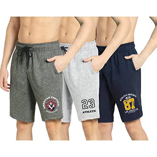 Image of KART BLACK Plus Sizes Men's Cotton Knee length Shorts(M,L,XL,XXL,3XL,4XL,5XL shorts) | Casual and Night Wear Mens Shorts