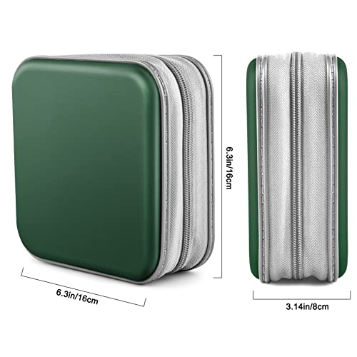 Cd Case, Bivisen Dvd Case Wallet Holder Binder 48 Capacity Cd/Dvd Cases Storage Holder Binder Organizer Wallet Book For Car Home Travel (Dark Green) #TOP5