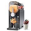 Slushy Machine No Ice Needed, CHIVALZ Slushie Machine for Home, Frozen Drink Maker with 6 Preset Programs for Margaritas, Frappés, Milk Shake and More, LED Display, Self-Cleaning, AD03, Black