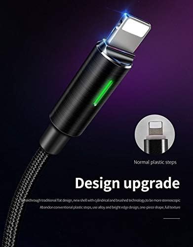 Miniatura 5 de Apagadoencendido Smart LED Desconexión automática y recarga automática Nylon trenzado sincronización carga datos USB 6FT1.8M cable compatible nueva
