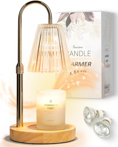 Funistree Candle Warmer Lamp with Dimmer & Timer, Gift for Women, Mum, Sister, Birthday Presents for Friend, Christmas Pamper Gifts for Her, Candle Melter Heater with 2 Bulbs, Xmas Gifts for Women Funistree Candle Warmer Lamp with Dimmer & Timer, Gift for Women, Mum, Sister, Birthday Presents for Friend, Christmas Pamper Gifts for Her, Candle Melter Heater with 2 Bulbs, Xmas Gifts for Women