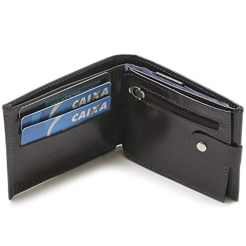 Carteira Masculina DM DAMANDO Couro Completa Tamanho:Único;Cor:Preto;Genero:Masculino