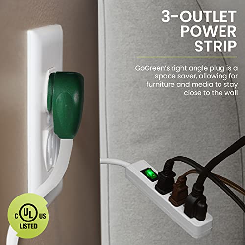 Go Green Power Inc. GG-13002MS 2.5Ft 3-Outlet Power Strip thumb #1