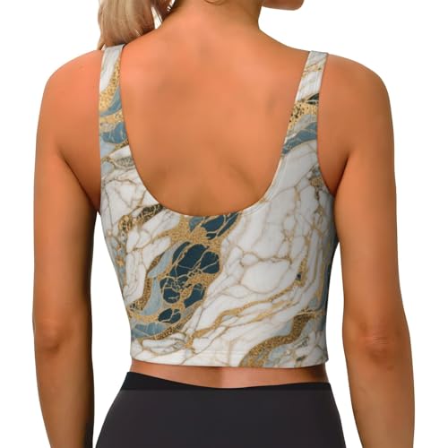 Women Comfy U-Shaped Back Yoga Bra Crop Vest Activewear3