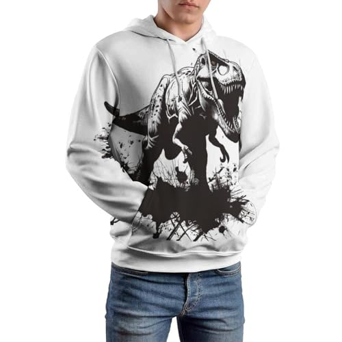 Sweatshirt dinosaure noir le pullover à manches longues idéal pour chiller - 6