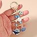 QXQKZPMYH Shell Whale Keychain Fashion Marine Animal Pendant Shark Keyring Creative Jewelry Bag Chain