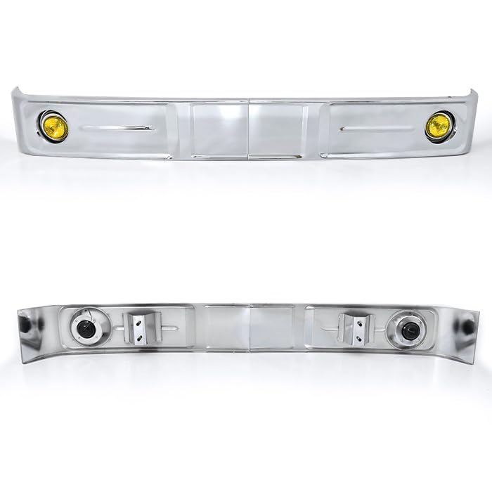 Amazon | 汎用 バス バンパー レトロ オバQ メッキ バンパー 4トン