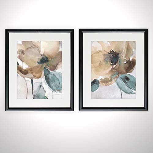 Wexford Home Watercolor Poppy -2 Piece Set