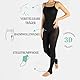 CALZITALY Ganzanzug, Damen Strumpfhose, Catsuit, Blickdichte Leggings, High Waist Leggings, Tanz- und Skatinganzug, 80 DEN, Made in Italy (Schwarz, L-XL)
