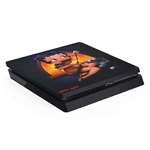 Skinit Decal Gaming Skin Compatible with PS4 Slim - Officially Licensed Betty Boop Betty Boop Roasting Marshmallows Design