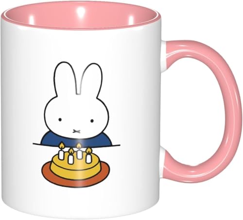 マグカップ ミッフィー コーヒーコップ 330ml 陶器 食器 セラミック 耐熱カップ おしゃれ 北欧 お茶 牛乳 朝食マグ 電子レンジ対応 大容量 軽量 雑貨 ボックス付き 誕生日 プレゼント