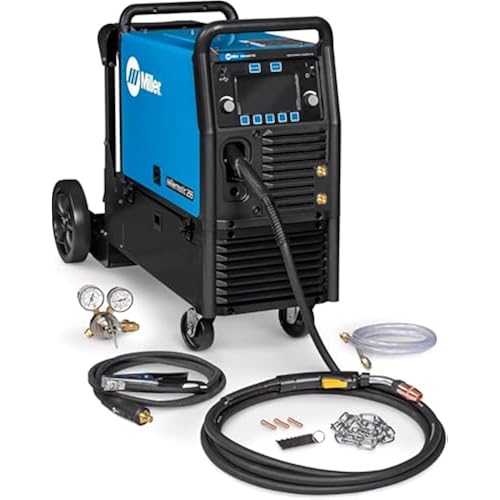 Miller 951766 Millermatic 255 MIG/Pulsed MIG Welder w/EZ-Latch Running Gear- 208/240V