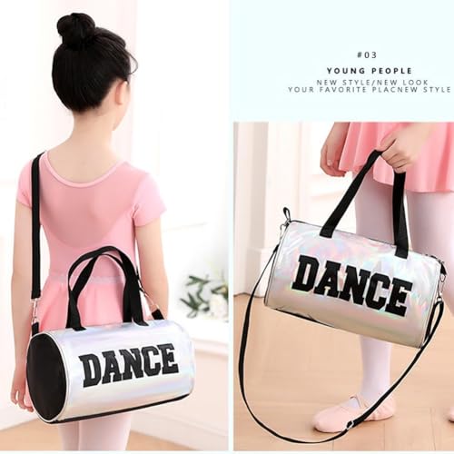 Bolsa de baile de ballet infantil y bolsa de gimnasio de lona impermeable 7