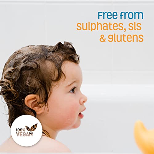 Image of Nature's Baby Gentle Cleansing Bath & Shower Oil Combination For Mom and Baby, Formulated for Dry & Sensitive Skin, No Sulfate, DEA, Preservatives or Paraben, Coconut Pineapple, 4 Oz