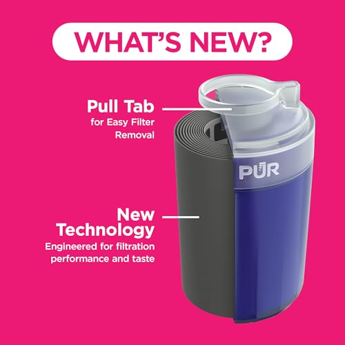 Image of PUR Plus Faucet Mount Replacement Filter, Genuine PUR Water Filter for Sink Faucet, 3-in-1 Mineral Filtration, Lead Reducing, 1-Year Value, Blue (RF99994), 4 Count (Pack of 3)
