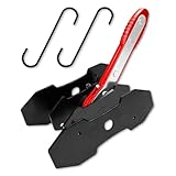 YATOINTO Brake Caliper Compression Tool,Caliper Piston Compressor Tool with Extra 2Pcs Large Plates 1.57'-2.95' for Disc Brake Pad Spreader,Brake Caliper Press Tool with 2 Break Caliper Hangers,Red