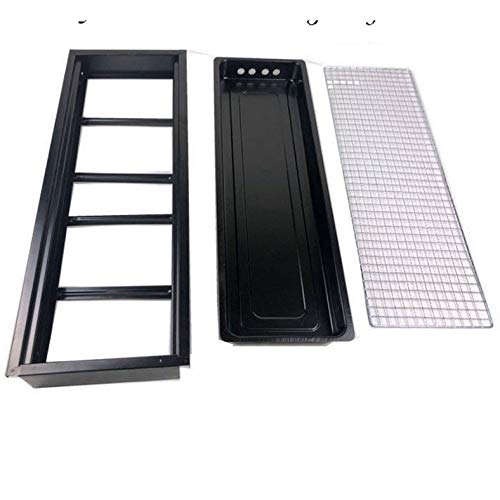 QGKYXT Charcoal Grill Barbecue Portable BBQ Stainless Steel Folding BBQ Grill Camping Grill - Image 5