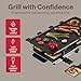 Swissmar Geneva Raclette Grill with Reversible Cast Aluminum Grill Top - Perfect for outdoor & Indoor Electric Raclette Grill & Griller - Barbeque Bonding - 8-Person