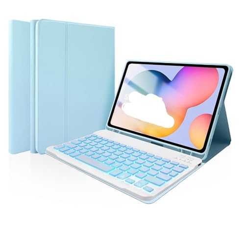 Teclado para Samsung Tab A8 10.5 con funda protectora ideal para estudiar y teletrabajo