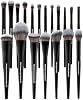 Set de Brochas de Maquillaje Etiquetadas Bueart Design 19 Piezas de Grado Profesional, Brochas para Base, Polvo, Contorno, Corrector, Sombras, Rubor y Delineador, Cerdas Sintéticas Premium, Veganas y Libres de Crueldad 2