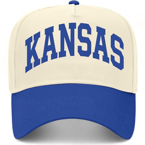 Kansas Collegiate Hat (US Alpha One Size Royal/Natural)