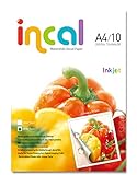 [Incal Paper] Waterslide Decal paper INKJET WHITE A4 10sheets, DIY Photo Printing Craft, Real Photo-