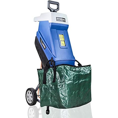 Hyundai Electric Garden Shredder, 2400w, 230v, Portable with 10m Power Cable and 3 Year Warranty Cover