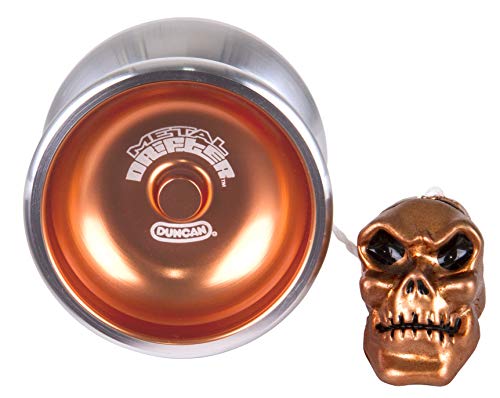 Duncan Toys Metal Drifter Yo-Yo, String Trick Yo-Yo with Counterweight, Ball Bearing Axle and Aluminum Body, Orange