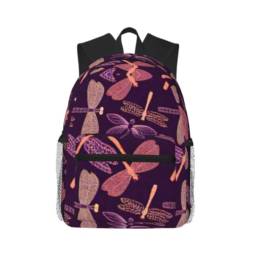 Sac à dos voyage basique violet libellule aux finitions soignées