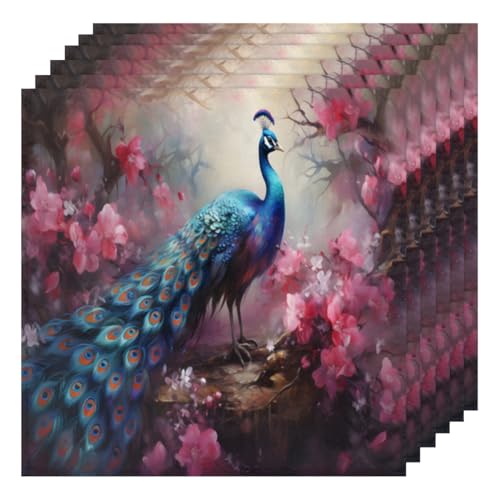 Servilletas de Tela Multicolor 50.5 x 50.5 cm Pack x6 miniatura 1