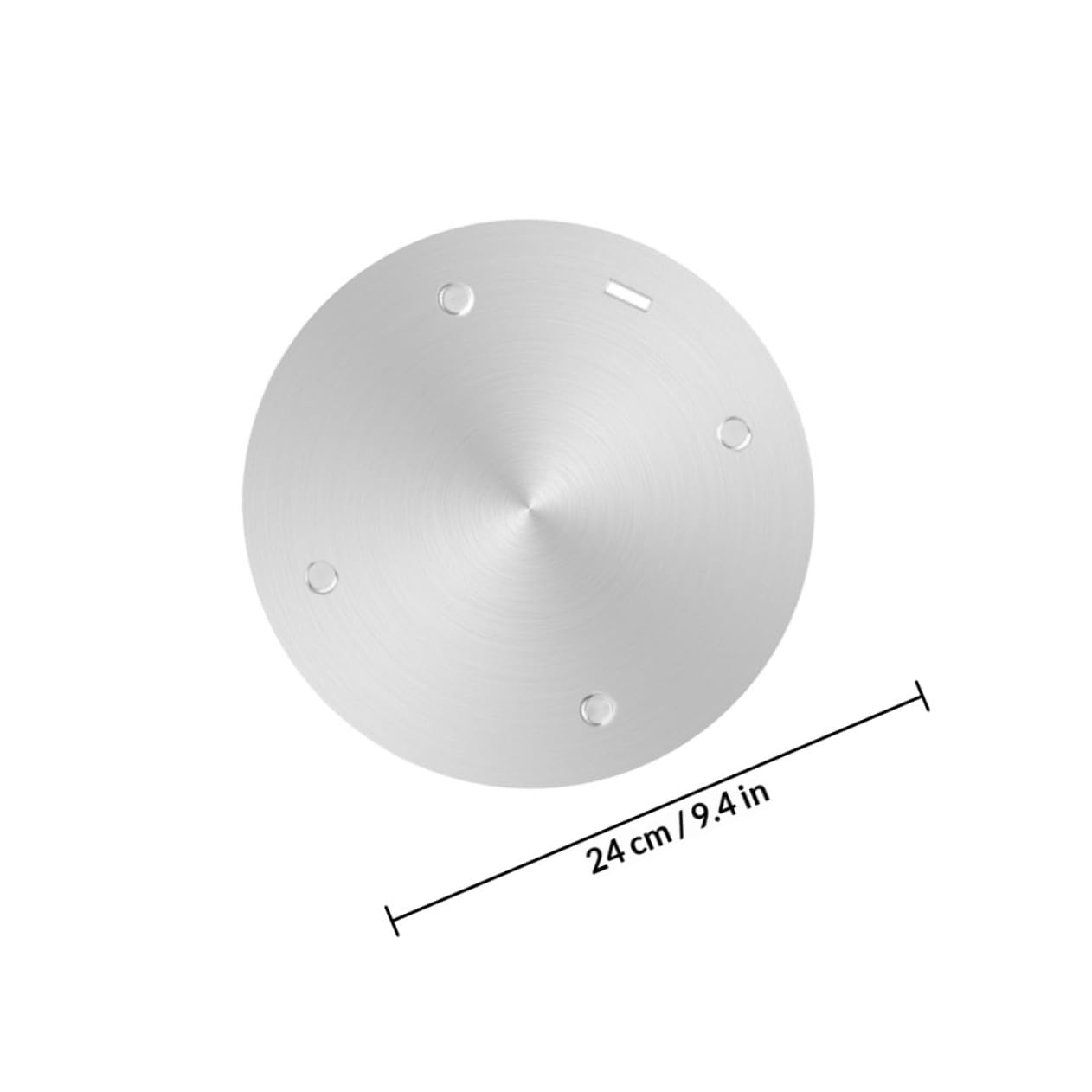Placa Difusora de Calor para Cocina 3,4 Mm X 240 Mm, Adaptador de Estufa de Gas y Vitrocerámica, Acero Inoxidable, Disco Convertidor para Utensilios de Cocina, Accesorio