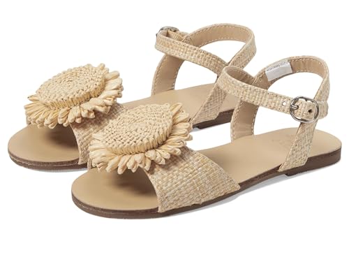 Janie and Jack Girl's Straw Flower Espadrille (Toddler/Little Big Kid) Flat Sandal