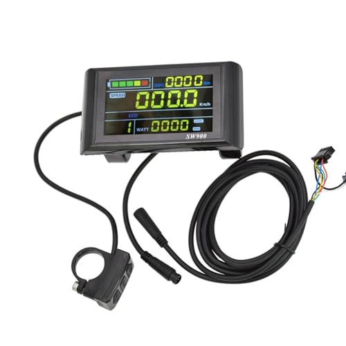Topyond 24v, 36v, 48v, 60v Universal Ebike LCD Display, Sw900 LCD Ebike Colour Display Control Panel for Electric Bike, Advanced Electric Bicycle and Scooter LCD Display
