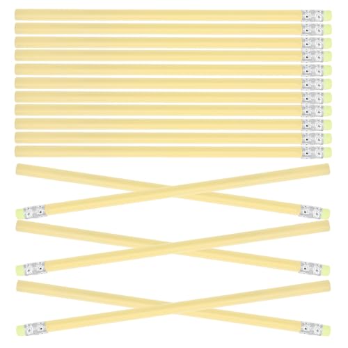 50 lápices triangulares de madera con borrador miniatura 1