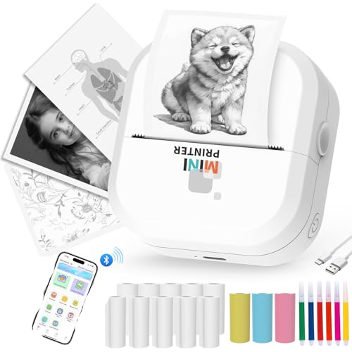 AdamStar Mini Portable Sticker Printer